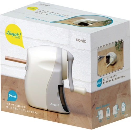 手動鉛筆削り リビガク かるハーフ アイボリー