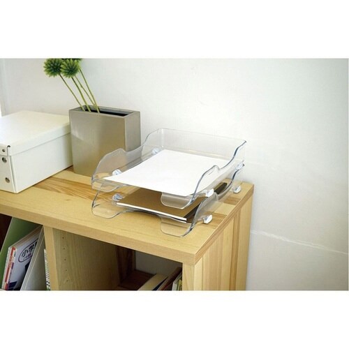 トレー リビガク デスクトレー クリア