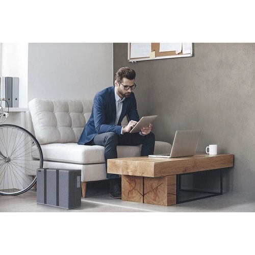 キャビネットバッグ 12cm幅 グレー