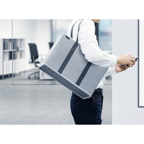 キャビネットバッグ 12cm幅 グレー