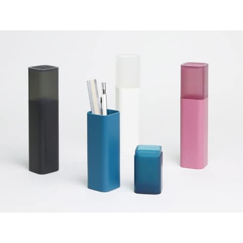 スタンドペンケース ハードタイプ グレー