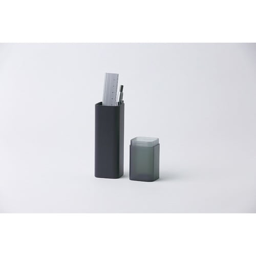 スタンドペンケース ハードタイプ グレー