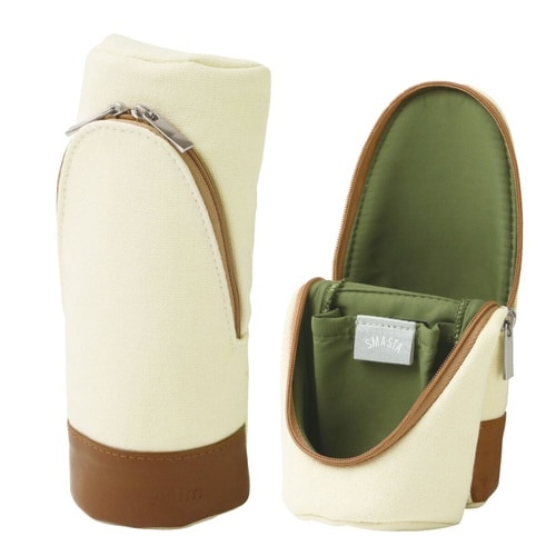 立つペンケース スマ・スタ アイボリー