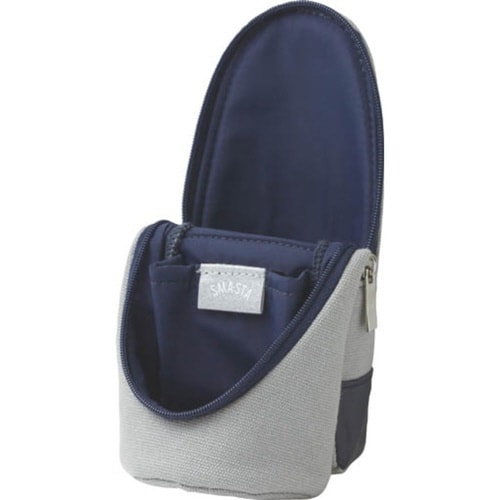 立つペンケース スマ・スタ キャンバス地 グレー