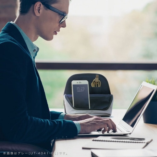 立つバッグインバッグ モバイルサイズ グレー