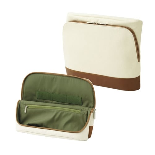 立つバッグインバッグ タブレットサイズ アイボリー