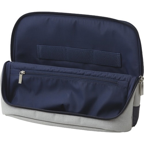 立つバッグインバッグ タブレットサイズ グレー