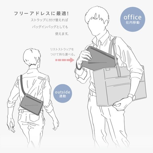 タブレットケース ユートリム グレー