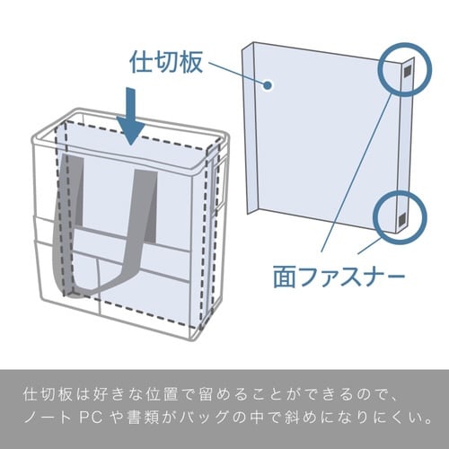 キャビネットバッグ タテ型 ネイビー
