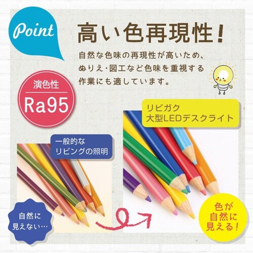 デスクライト 大型 リビガク LED 調光