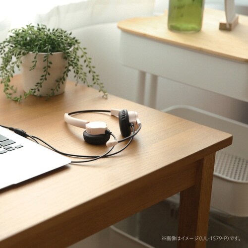 快適ヘッドセット 両耳 USBタイプ ピンク