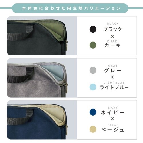 ノートPCケース 軽量 ユートリム ネイビー