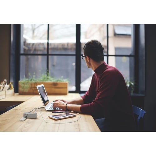 3口コンセント 直挿しタイプ グレー