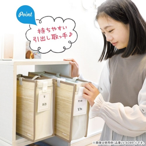 収納 リビガク バッグ アイボリー