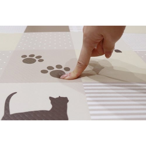 キッチンマット 拭ける PVC キャットシェイプ