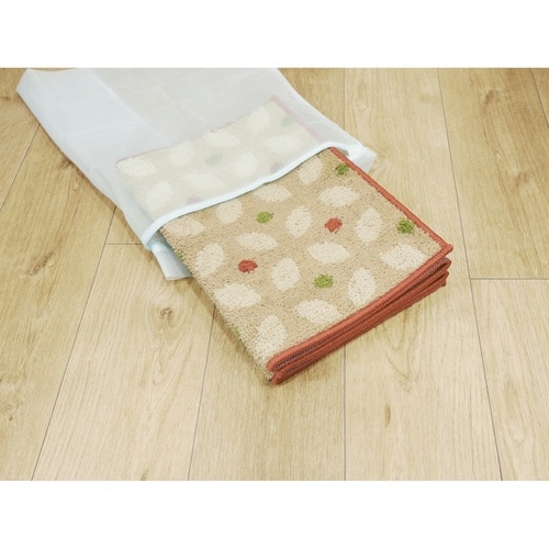 キッチンマット 45×180cm ステッチ レッド