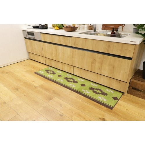 キッチンマット 45×180cm グリーン