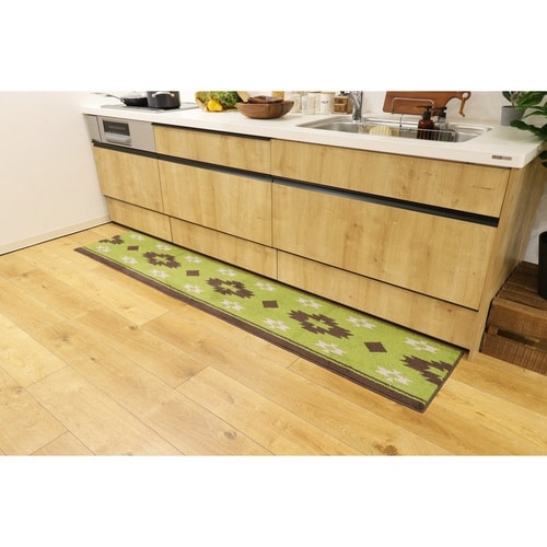 キッチンマット 45×240cm グリーン