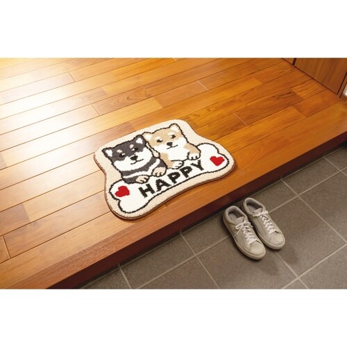 玄関マット 室内 マルチマット 45×60 豆しば