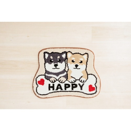 玄関マット 室内 マルチマット 45×60 豆しば