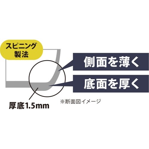 雪平鍋 18cm IH対応 ステンレス 軽量