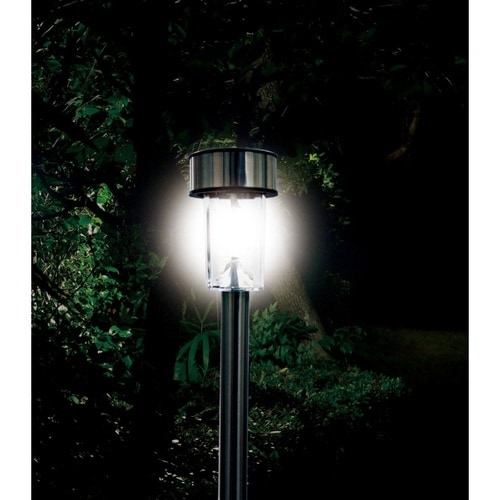 ソーラーガーデンライト LED ステンレス製