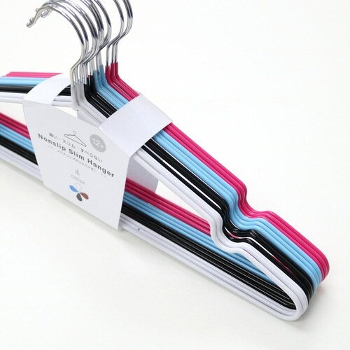 ハンガー ノンスリップスリムハンガー 12本セット