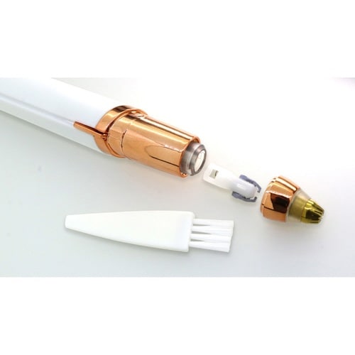 眉毛シェーバー ペンシルタイプ 女性 ホワイト