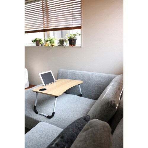 折りたたみテーブル 幅60cm ブラウン