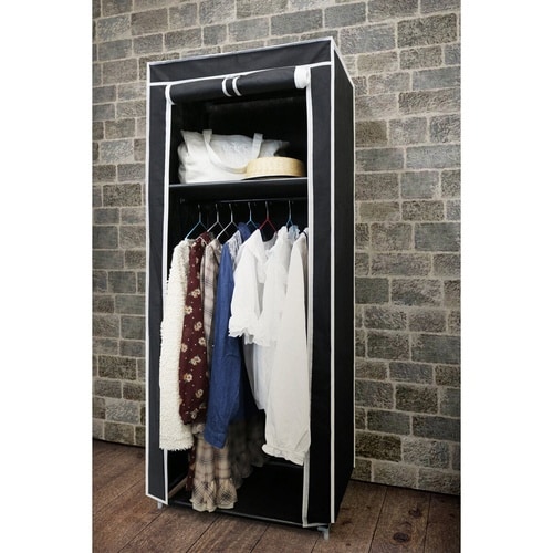 ハンガーラック シンプルハンガーラック カバー付き