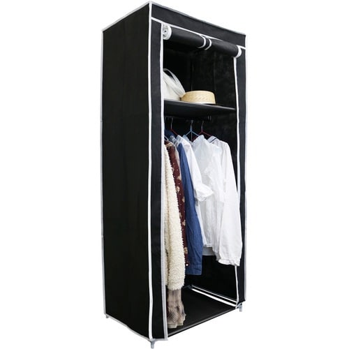 ハンガーラック シンプルハンガーラック カバー付き