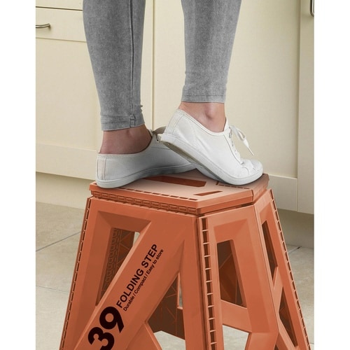 踏み台 セノビー ソリッド LG オレンジ