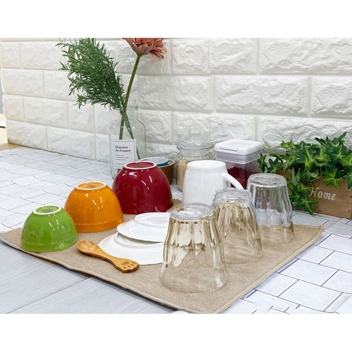 水切りマット 吸水速乾マット ベージュ