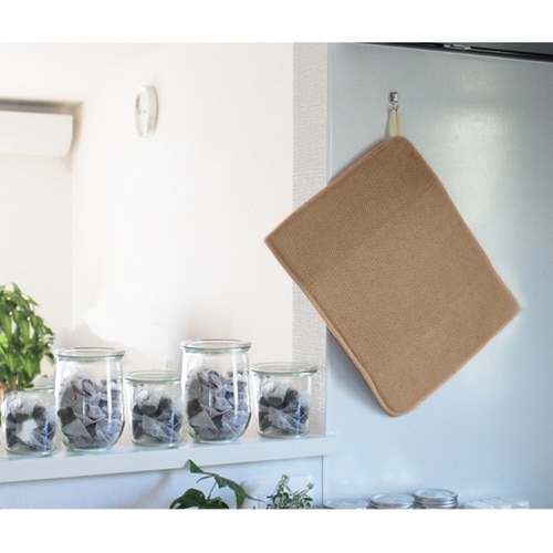 水切りマット 吸水速乾マット ブラウン