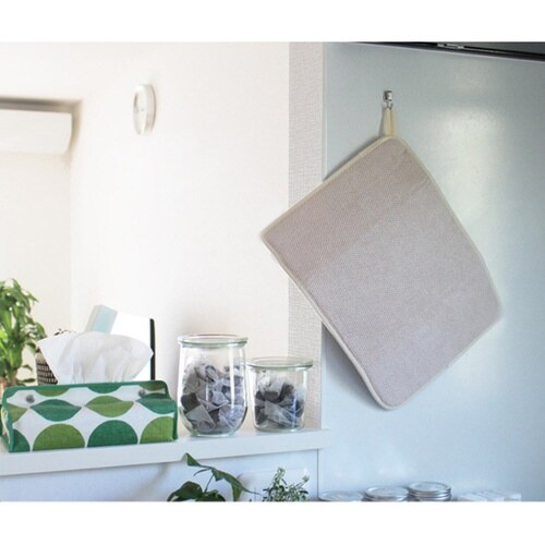 水切りマット 吸水速乾マット ライトグレー