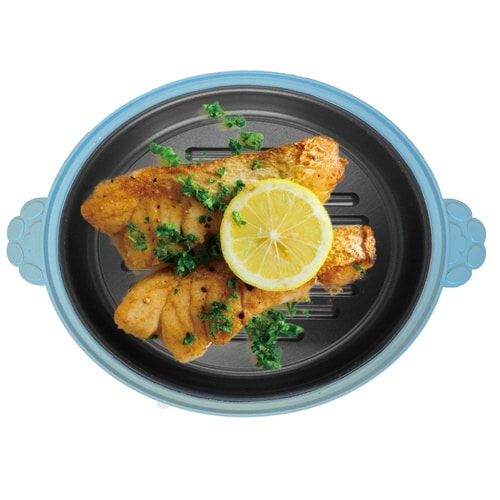 レンジパン 丸型 電子レンジ調理器 ブルーグリーン