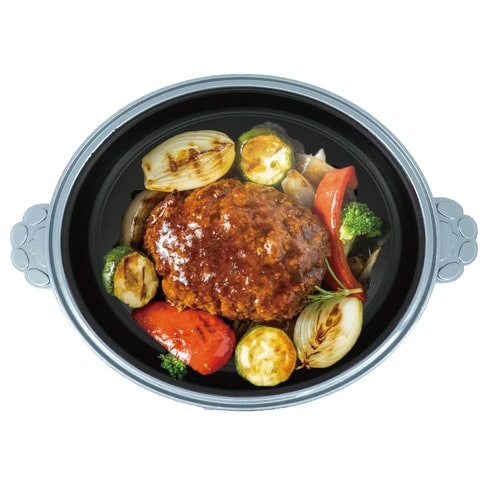 レンジパン 丸型 電子レンジ調理器 グレー