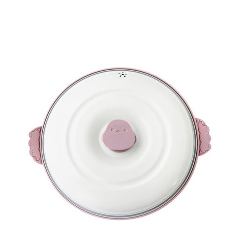 レンジパン 丸型 電子レンジ調理器 くすみピンク