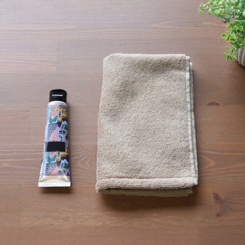 フェイスタオル higotoni ベージュ