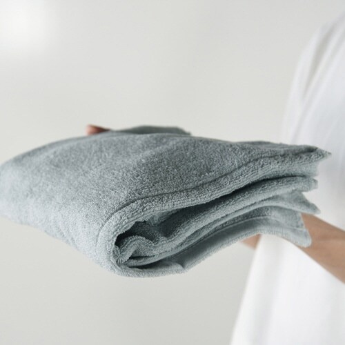 バスタオル スリム higotoni ブルーグレー