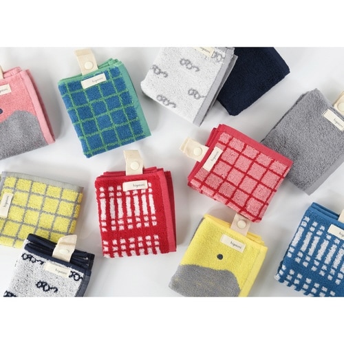 ハンドタオル Mikketa めがね(ネイビー)