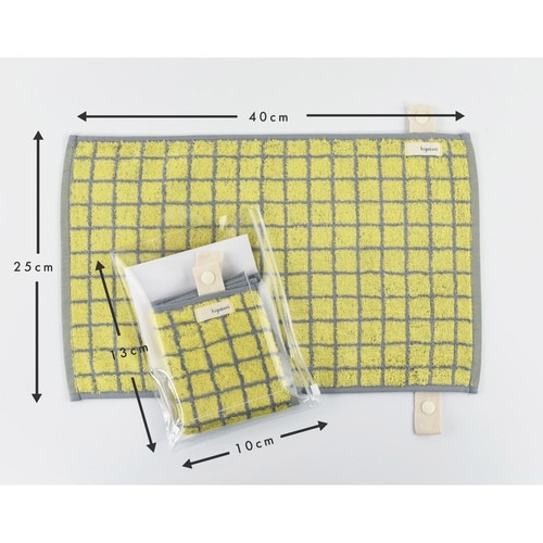 ハンドタオル Mikketa グラフ(イエロー)