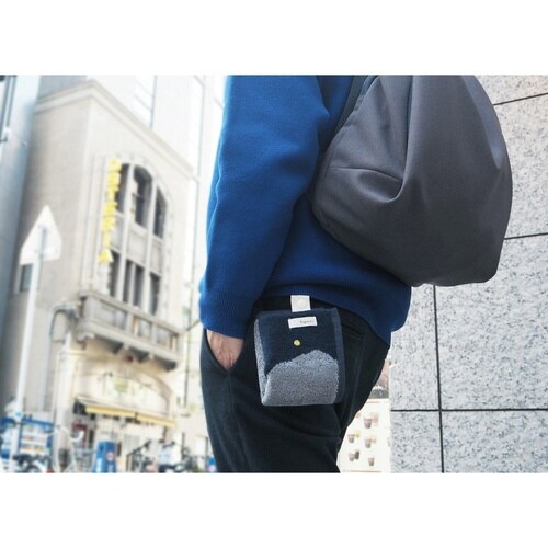 ハンドタオル Mikketa アース(ネイビー)