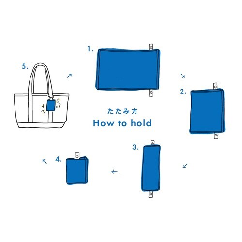 ハンドタオル Mikketa アース(ネイビー)