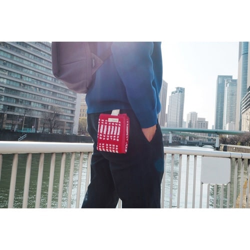 ハンドタオル Mikketa ラインレッド