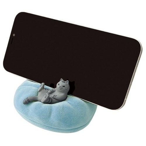 スマホスタンド ネコ サバトラ