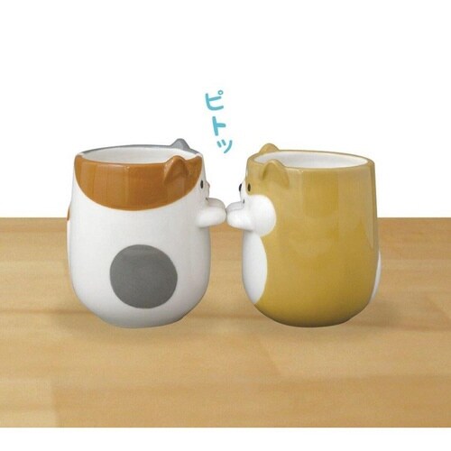 湯呑み 250ml そっとそえ手湯呑 陶器 ミケ