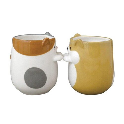 湯呑み 250ml そっとそえ手湯呑 陶器 ミケ