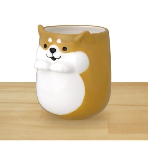 湯呑み 250ml そっとそえ手湯呑 陶器 しば