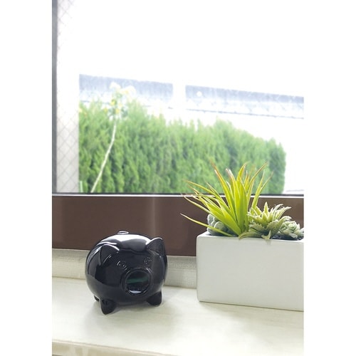蚊遣り豚 ミニ 陶製 ブラック